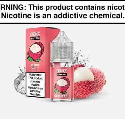 LYCHEE ICE BY ORGNX SALT 30ML - Vapejuice