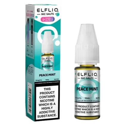 Peace Mint Nic Salt E-Liquid by Elf Bar Elfliq (10ml) - 5mg
