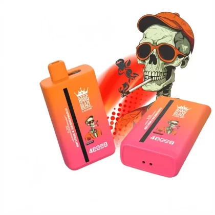 Bang Blaze 40000 Puffs Double Flavors Disposable Vape - Random Mix, 1. Watermelon & Strawberry Watermelon; 5-nicotine, 3-nicotine (4C8B8C)