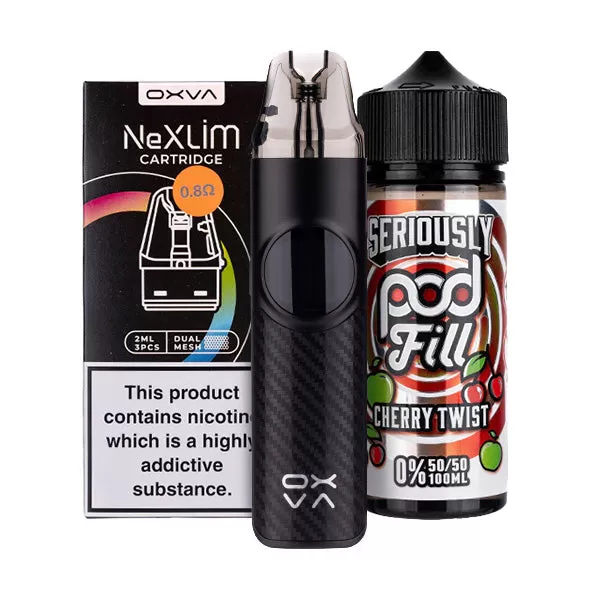 OXVA NeXlim Nicotine Free Bundle - Glory Red / 1.2ohm - Image 2