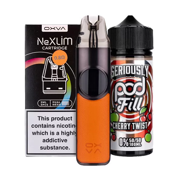 OXVA NeXlim Nicotine Free Bundle - Glory Red / 1.2ohm - Image 3
