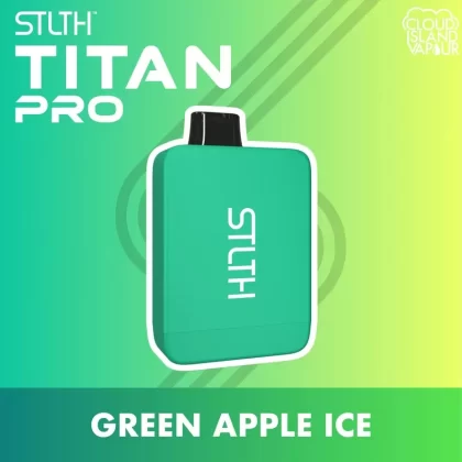 STLTH TITAN PRO Disposable Vape – Green Apple Ice