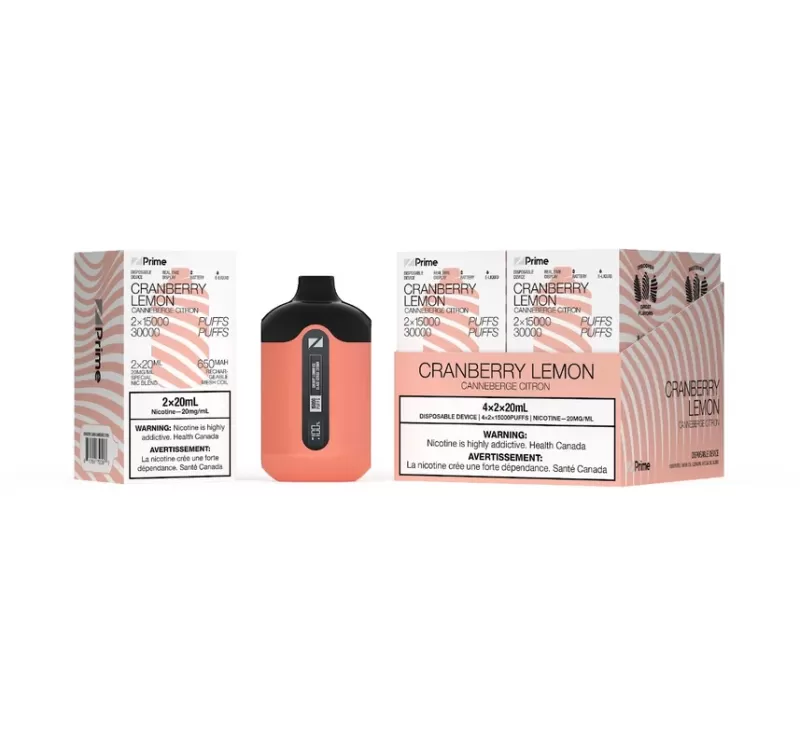 ZPrime Disposable Vape – Zpods – 30K Puff Combo – Cranberry Lemon