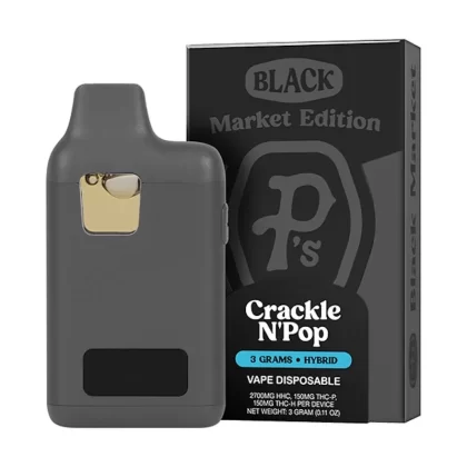 Ps Black Market THC-P + THC-H Vaporizer – 3000mg - Strain#Crack n Pop (H)>Star Berry (S)>Oh Snap (I)