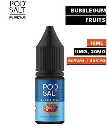 Candy Rush Bubble Blue Nic Salt E Liquid by Pod Salt Fusions - 20mg