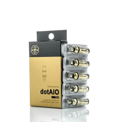 dotMod dotAIO Replacement Coils - Pack of 5 - 0.3 ohm Mesh (DISCONTINUED), Pack of 5 - 0.7 ohm Stainless