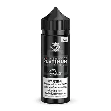 Silver Back E-Liquid | Platinum Series | Paco