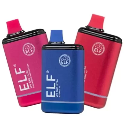 Elf VPR 7000 Ultra Vape - Pack Count#Single Pack~Flavor#Mixed Berry>Pineapple Coconut>Rainbow Candy>Strazz>Tropical Rainbow Blast>Watermelon Cantaloupe Honeydew>Lychee Mango Kiwi>Black Curra