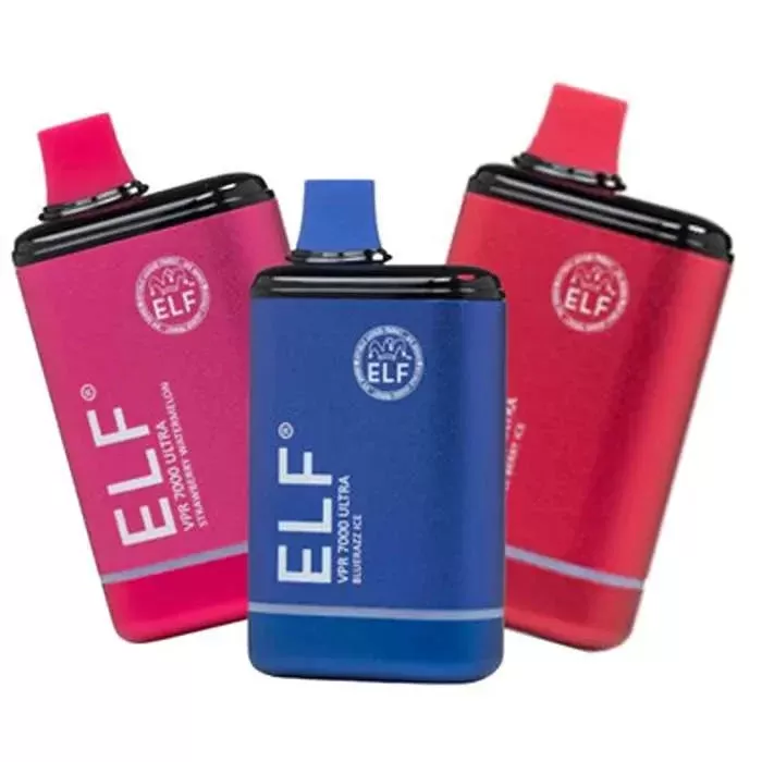 Elf VPR 7000 Ultra Vape - Pack Count#Single Pack~Flavor#Mixed Berry>Pineapple Coconut>Rainbow Candy>Strazz>Tropical Rainbow Blast>Watermelon Cantaloupe Honeydew>Lychee Mango Kiwi>Black Curra
