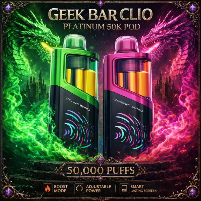 Geek Bar CLIO Platinum 50K POD - Strawberry B-Burst - Vapeciga
