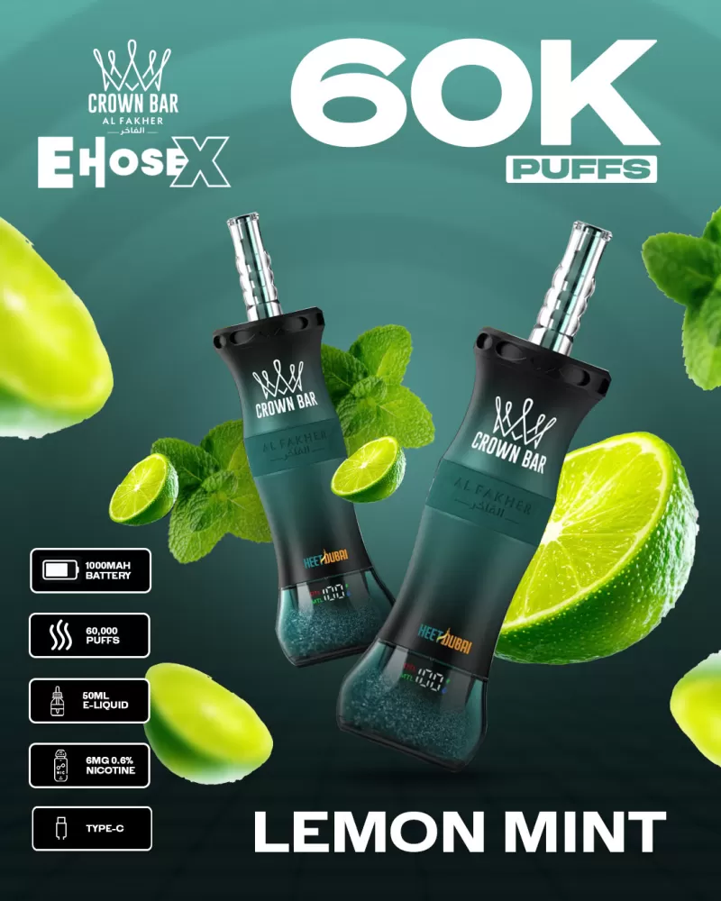 Al Fakher Vape CrownBar 60000 - Lemon Lime