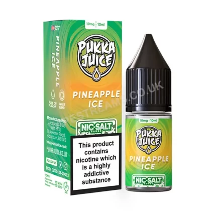 Pineapple Ice Nicotine Salt E-Liquid by Pukka Juice - Vapestreams Co