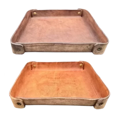 Tray (22 x 19 cm) by LabetKomp - Color#Medium Brown>Light Brown