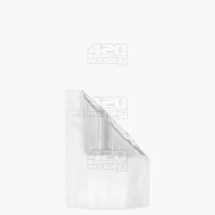 Tamper Evident | Matte White Vista Mylar Bags (Tear Notch) | 3.6in x 5in – 3.5g – 1000 Count