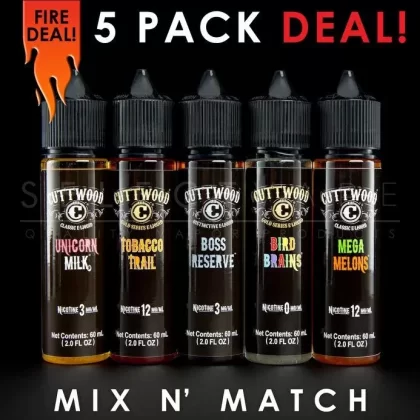 Cuttwood Eliquid – Mix and Match (5 Pack) 300ml