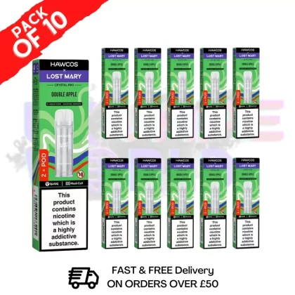 Double Apple Lost Mary Crystal Replacement Pods Box of 10