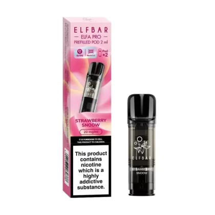 Strawberry Snoow (Strawberry Ice Cream) Prefilled Pods Elfa PRO Series by Elf Bar (2 x 2ml) - Vapekit Co