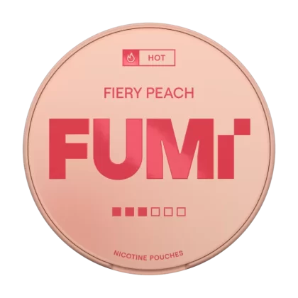 Fiery Peach FUMI Nicotine Pouches - 15mg - Vape Product