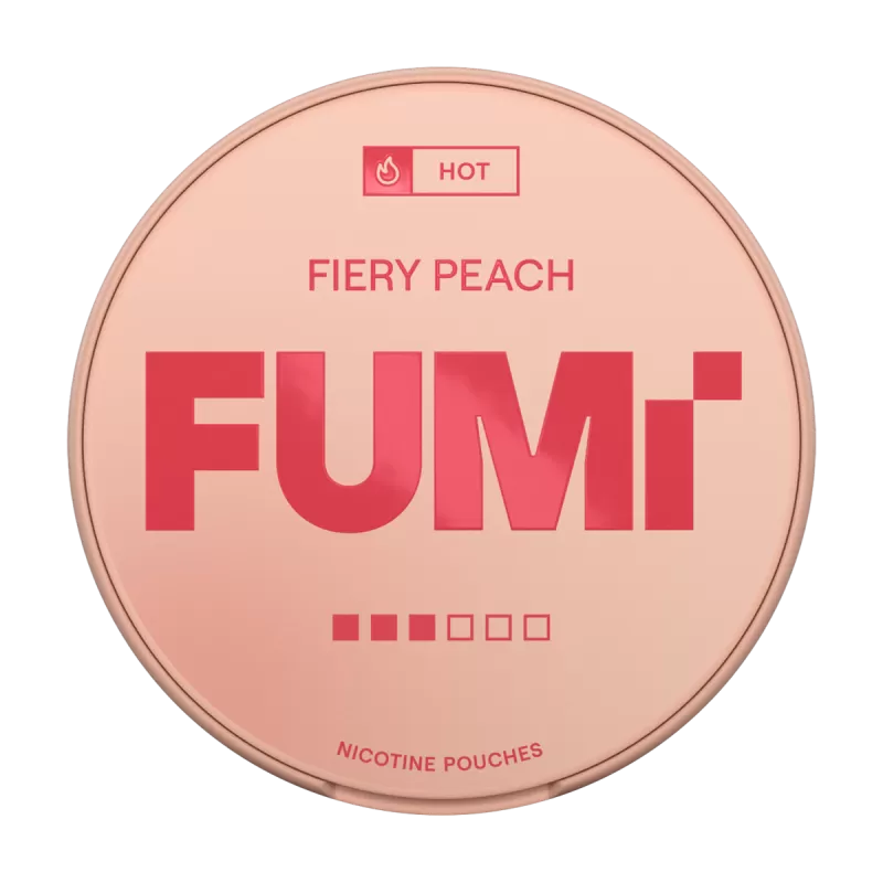 Fiery Peach FUMI Nicotine Pouches - 15mg - Vape Product