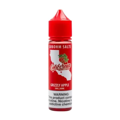 California Grown E-liquids Grizzly Apple