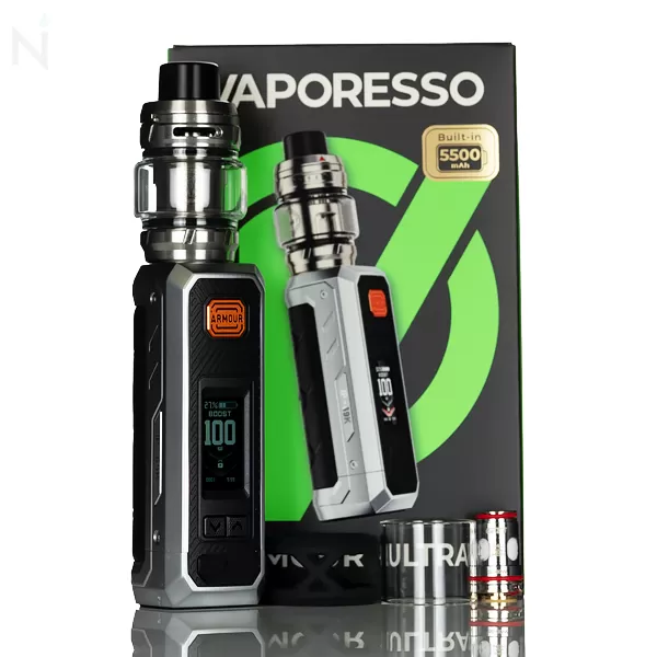 Vaporesso Armour Ultra 100W Starter Kit - Camo Silver - Image 2