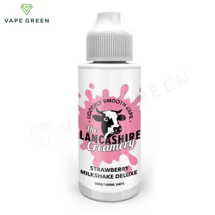 Strawberry Milkshake Deluxe Shortfill E-Liquid by the Lancashire Creamery 100ml - Eliquidsupply