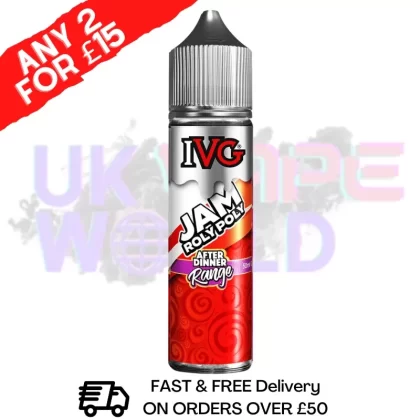 Jam Roly Poly IVG Shortfill Juice 50ML Eliquid – AFTER DINNER RANGE