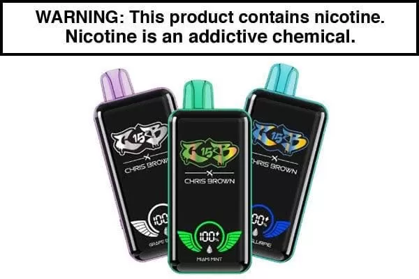 CHRIS BROWN CB15K DISPOSABLE VAPE – 15,000 PUFFS - Vapejuice