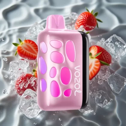 VOZOL RAVE 40000 Disposable Vape – Strawberry Ice, 270° Glow, Beat-Synced Party Mode, 1000mAh - Bangvapeaustralia