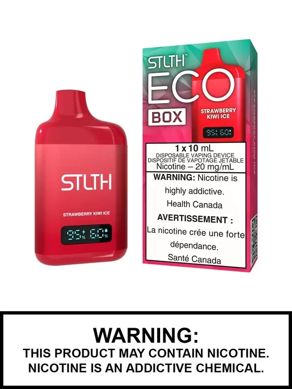 Strawberry Kiwi Ice STLTH Eco Box Disposable Vape