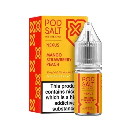 MANGO STRAWBERRY PEACH NICOTINE SALT E-LIQUID BY NEXUS SALTS