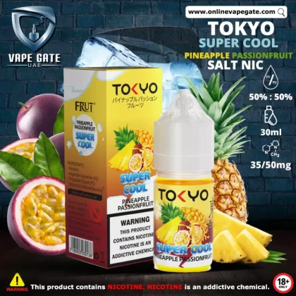 Tokyo Super Cool Pineapple Passionfruit Saltnic 30ml