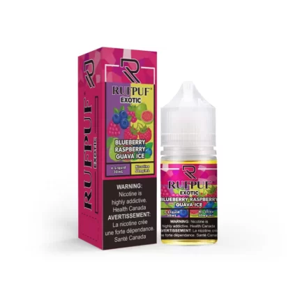 RufPuf Exotic Blueberry Raspberry Guava Ice Nic Salt – 30ml - Vape Product, Vape Product