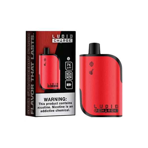 Lucid Charge Disposable 7000 Puffs 14mL 50mg *** - Bluerazz Lemonade Ice - Image 2