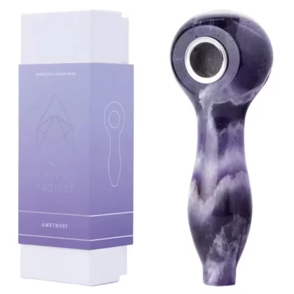 Gemstone Spoon Pipe – Amethyst