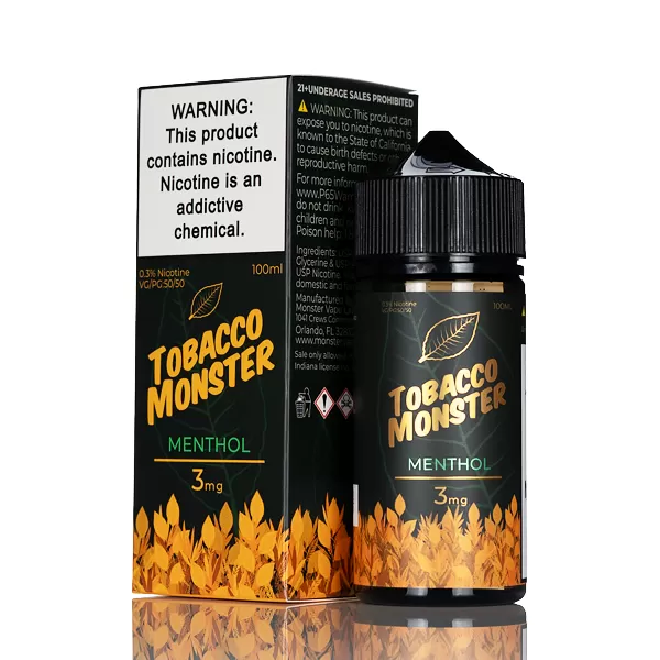 Tobacco Monster - Menthol - 100mL - 3mg