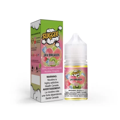 Slugger Jaw Breaker Series Guava Peach Kiwi Ice – 30ml Nic Salt - Vapebazaar Pk