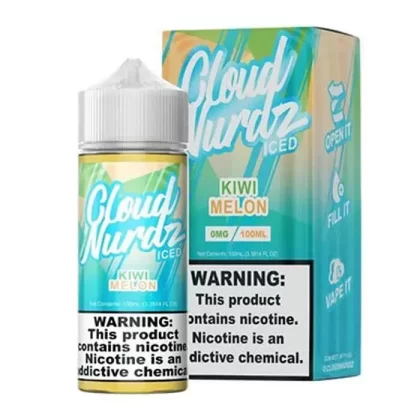 Kiwi Melon Iced E-Liquid by Cloud Nurdz - Size#100ml~Nicotine#0MG>3MG>6MG