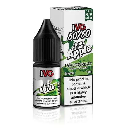 Sour Green Apple IVG 10ml 50/50 e-liquid