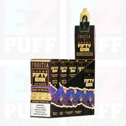 BOX OF 5 – 20K FIFTY BAR Disposable – MADE IN USA by Beard Vape
