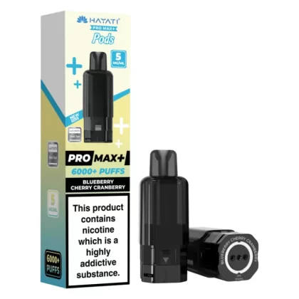 Hayati Pro Max Plus 6000 Prefilled Pod 5mg Blueberry Cherry Cranberry