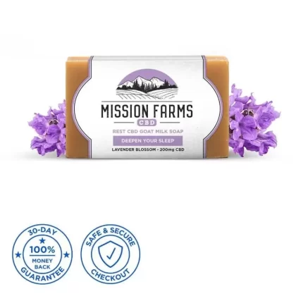Mission Farms Rest CBD Goat Milk Soap
