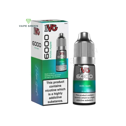 Arctic Apple Nic Salt E-Liquid by IVG 6000 - Eliquidsupply