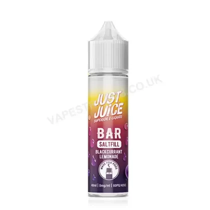 Just Juice Bar Blackcurrant Lemonade Saltfill E-Liquid - Vapestreams Co