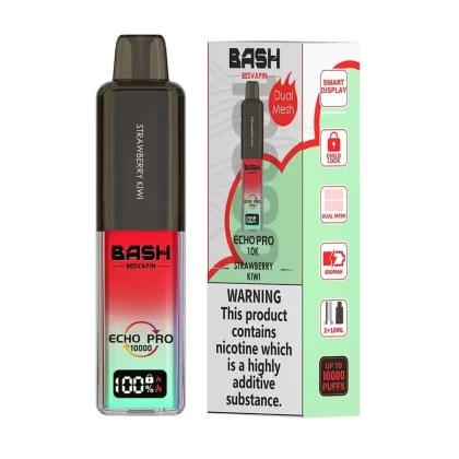 Strawberry Kiwi Bash Vape Echo Pro 10K Prefilled Pod Kit