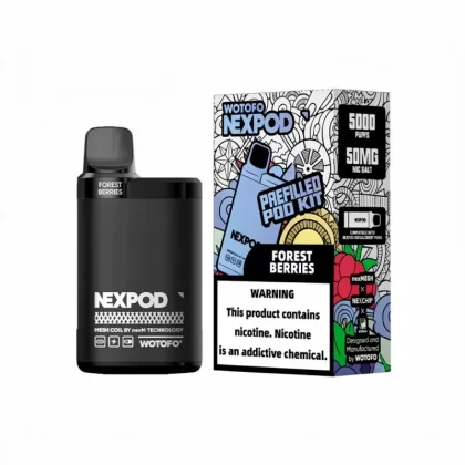 nexPOD 5000 Puffs Prefilled Pod Kit 50mg - Double Apple, Forest Berries; Vape Product