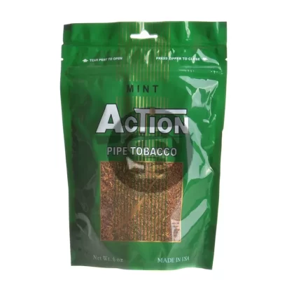 Action Mint Pipe Tobacco 6 oz. Bag