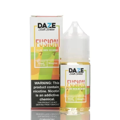 7 Daze Fusion TFN Salt - Yellow Green Red Mango - 30ml - 30mg