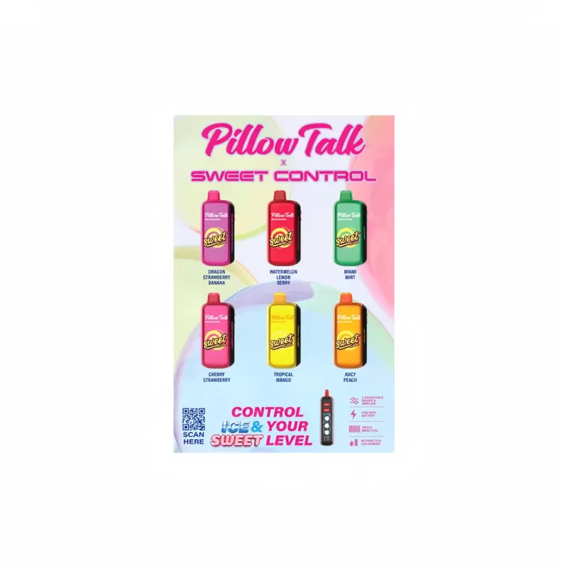 Pillow Talk SC40000 TEXAS COMPLIANT Adj. Sweet/Ice Vape - Bangvapeaustralia - Image 2