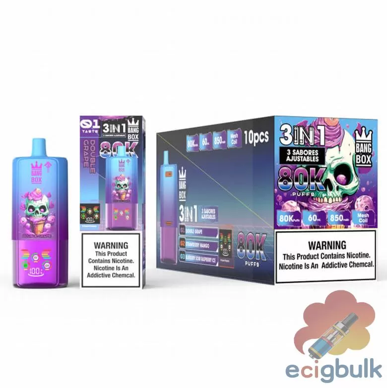 Bang Box 80000 Disposable Vape β 60ml E-Liquid, 850mAh Battery